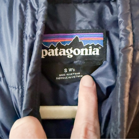 Patagonia Nano Puff Vest Jacket Classic Navy Blue Size Small Women - Picture 5 of 11